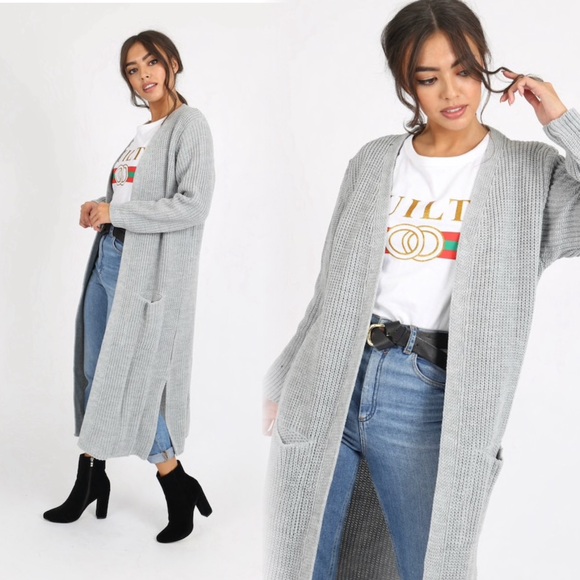 Cable knit longline cardigan - Picture 4 of 5